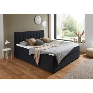 Atlantic Home Collection Boxbett "Alva, wahlweise mit Matratze", schwarz, B:120cm L:211cm, ATLANTIC HOME COLLECTION, Komplettbetten, wahlweise mit Matratze und Topper, Topseller