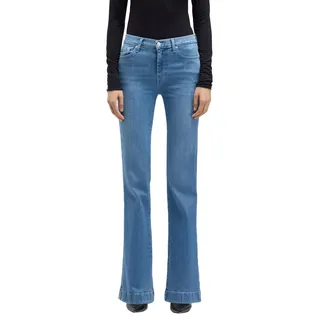 7 For All Mankind Women's Dojo Iceflow Jeans, Light Blue, 24W