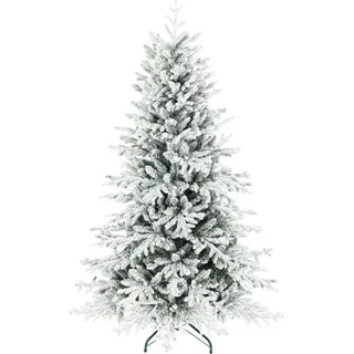 HOMCOM Weihnachtsbaum Kunststoff Metall 116L x 116B x 180H cm
