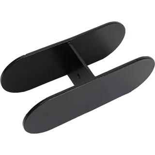 Verbindungsstück für Akustik-Trennwand HWC-G77, Klammer Raumteiler, Stecksystem Metall schwarz für 2 Wände - Schwarz