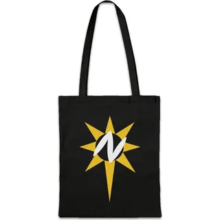 Urban Backwoods Nuclear Man Logo, Stofftasche, Farbe: Schwarz