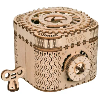 ROKR Treasure Box Mechanische Zahnräder LK502 158 Teile 3D Holzpuzzle