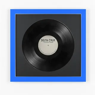 K-Möbel Schallplatten Bilderrahmen 40/40 2er Set , Blau , Holz , Rechteckig , 40x40 cm , Bilder & Rahmen, Bilderrahmen, Holzrahmen