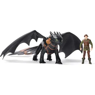 Spin Master DreamWorks Dragons – Wikinger & Drachen Actionfiguren-Set Ohnezahn & Hicks, ab 4 Jahren - Bunt