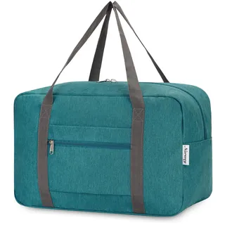 Narwey 20L Ryanair Handgepäck 40x30x20, Klein Sporttasche Faltbare Reisetasche Handgepäck Tasche Flugzeug für Damen, Travel Bag Weekender Herren (Blau Grün)