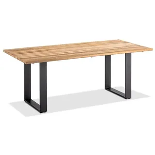 Niehoff Noah Gartentisch 200 x 95 x 76 cm Braun/Grau