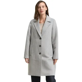 Tom Tailor Damen Wollmantel mit Eingriffstaschen