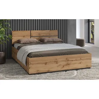 OTTO home »Cross, moderner Bettrahmen« Doppelbett in zwei Grössen, stabiles Bettgestell, braun