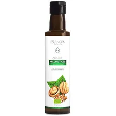 Essences Bulgaria Bio-Walnussöl Kaltgepresst 250ml | 100% Naturrein | Nativ | Aus Eigenem Familienunternehmen | Extra-Premium-Qualität | Reich an Omega Fettsäuren | Ohne Konservierungsstoffe |vegan