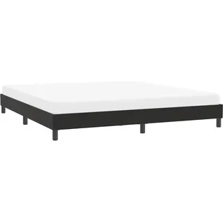 Bettgestell ohne Matratze Schwarz 200x220 cm Samt - Schwarz