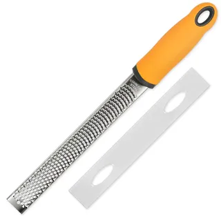 ds. distinctive style käsereibe Handheld Edelstahl parmesanreibe zitronenreibe zestenreibe käsereibe parmesan zester reibe knoblauch reibe Es eignet sich auch für Kokosnuss, Muskat, Schokolade, etc.