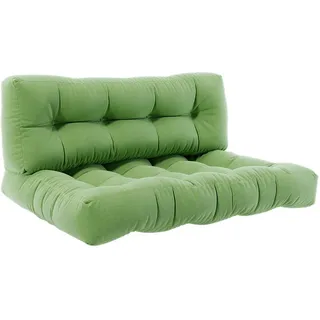 Vicco Palettenkissen SET Flocken Grün 120 x 80 cm 2 Teile , Textil , Rechteckig , 120x80x15 cm , Gartenmöbel, Gartenpolster & Auflagen, Palettenkissen