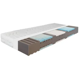 Sleepneo Gel-Kaltschaummatratze Ortho Dynamic 140x200 Höhe 19cm, 7-Zonen H3/H4 , Textil , H3 + H4 , Füllung: Polyester , 140x200 cm , Hergestellt in Deutschland, Medizinisch getestet, Oeko-Tex® Standard 100 , aktive Schulterzone, atmungsaktiv, Bezug abnehmbar/waschbar, Bezug rundum abnehmbar, für verstellbare Lattenroste geeignet, klimatisierte Belüftungskanäle, Ober- und Unterseite versteppt, schadstoffgeprüft, wendbar, Wendematratze , Schlafzimmer, Matratzen, Gelmatratzen