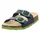 Fussbettpantoffel Blau/Grün 27