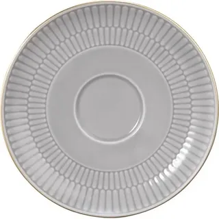 Seltmann Weiden Amina silbergrau/Goldrand Kombi-Untertasse groß 16 cm - Grau