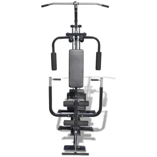 vidaXL Multifunktionale Hantelbank - Schwarz