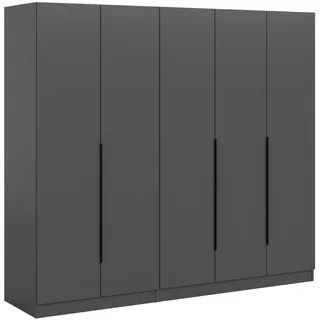 inn.furn Drehtürenschrank Swan 200 x 181 x 52 cm Grau