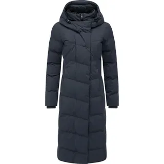 Wintermantel RAGWEAR "Wintermantel Pavla Long Soft YOUMODO", Damen, Gr. XS, blau (navy), Obermaterial: 100% Polyester PES.  Obermaterial: Futter: 100% Polyester PES. 100% Polyester PES., Mäntel Wintermantel