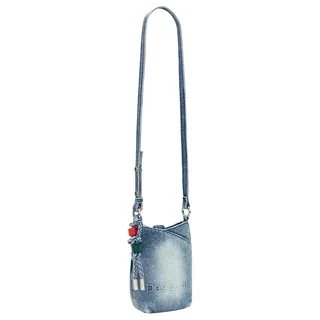 Desigual Half Logo Denim, Bi-Fold Geldbörse für Damen, 10,70