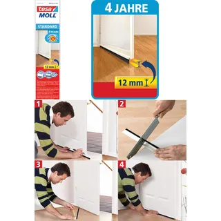 Tesa Türdichtschiene 37 mm 1 m Weiß