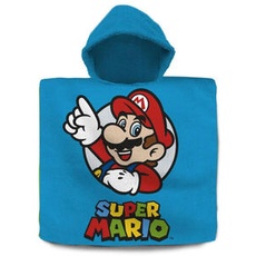 Poncho Super Mario Badetuch für Kinder 60x120 cm
