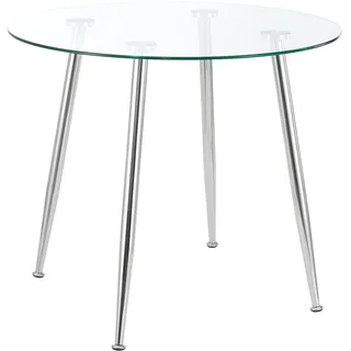 [en.casa] Humppila Ø 80 cm silber