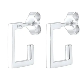 Elli Ohrringe Damen Creole Geo Viereck in 925 Sterling Silber