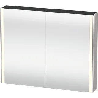 Duravit XSquare Spiegelschrank mit LED- Beleuchtung, 1000x800x155mm, XS7113007070000, Farbe: Betongrau Matt
