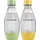 Kunststofflasche 0,5L BPA-frei grün/orange + 2 Flaschen