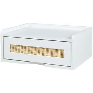 [en.casa] Wandregal Ljuredsø 40 x 30 x 16,5 cm Weiß