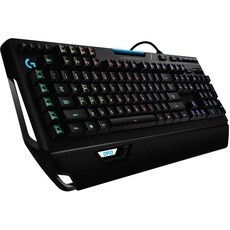 Logitech G910 Orion Spectrum mechanische Gaming-Tastatur, Taktile Romer-G Switches, RGB-Beleuchtung, 9 Programmierbare G-Tasten, Anti-Ghosting, ARX-Zweitbildschirm Feature, Skandinavisches-Layout, Schwarz