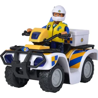 Simba 109251093038 Feuerwehrmann Sam Quad Polizei Mit Figur 109251093038