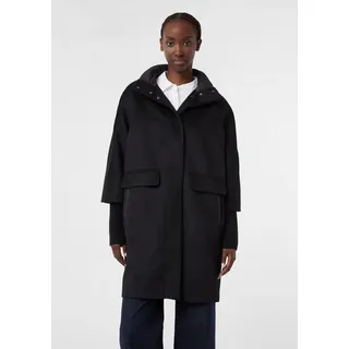 Comma, Comma Mantel aus Wollmix mit Steppkragen