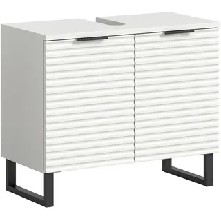 VCM Waschbeckenunterschrank weiß ¦ Maße (cm): B: 70 H: 59