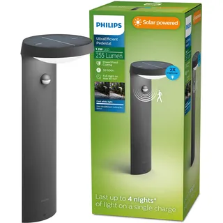 Philips Solarleuchte Kunststoff 40,0 cm IP44 anthrazit/Grau