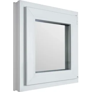 KM Meeth Kunststofffenster CL7 Weiß 80 cm x 60 DIN rechts Uw-Wert 0,90