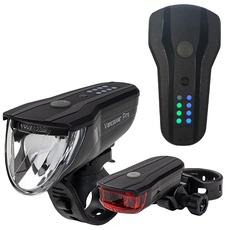 Bild Fahrradlicht - Vancouver Pro I StVZO zugelassenes aufladbar I 70/30/15 LUX Leuchstärke, bis zu 8,5h Akkulaufzeit, Set, LED Licht