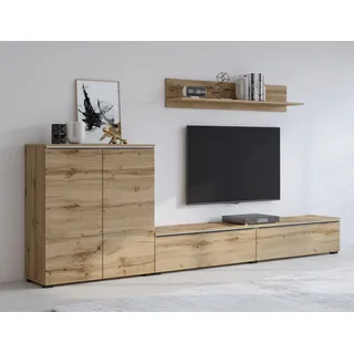 otto home INOSIGN Wohnwand »Tana, Breite 260 cm, moderne Anbauwand« 3 Stk. tlg., braun