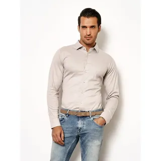 DESOTO Langarmhemd »Jerseyhemd Casual Kent« Mit Rundhalsausschnitt