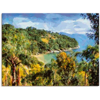 Artland Leinwandbild »Romantische Bucht II« Meer Bilder 1 Stk. tlg. auf Keilrahmen gespannt, grün