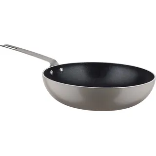 Alessi Antihaft-Wok 28cm Grau