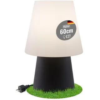 8 seasons design - Designer Außenleuchte No. 1 (E27, 60cm, IP44, UV- und witterungsbeständig, Innen- & Außenstehleuchte, Gartenstehlampe) anthrazit