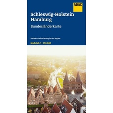 ADAC Bundesländerkarte Deutschland 01 Schleswig-Holstein, Hamburg 1:250.000
