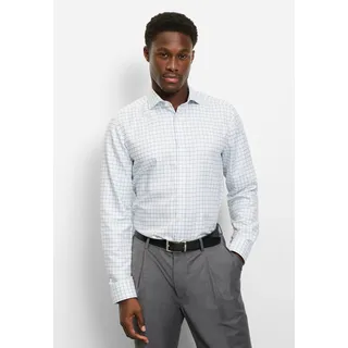 Olymp Langarmhemd »Level Five« Businesshemd, body fit, Royal Kentkragen, Karomuster