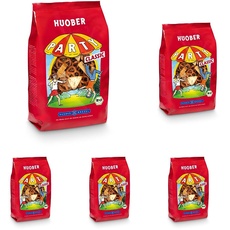 Huober Bio Party Classic, Salzgebäck Mix mit Mini Brezeln, Sesam-Cracker und Mohn-„Knabberle“, 200 g (Packung mit 5)