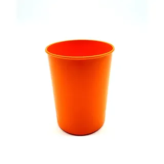 Kimmel Tasse Trinkbecher Zahnputzbecher Kunststoffbecher Partybecher Plastikbecher Kinderbecher Becher bruchsicher stapelbar Mehrweg 250 ml Party Camping Grillen Picknick und Outdoor Orange