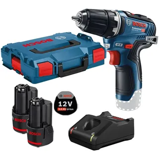 Bosch GSR 12V-35 inkl. 2 x 3,0 Ah + L-Boxx