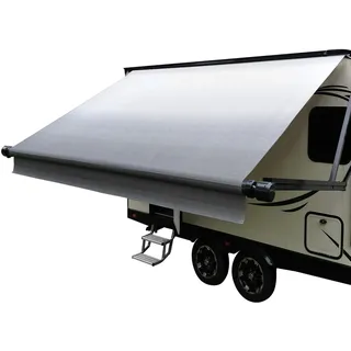 Dulepax Wohnmobil-Markisenstoff (5,2 m) – strapazierfähiges Vinyl – universeller Ersatz – Senior Fade Grey