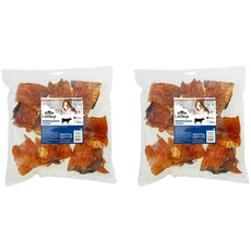 Dehner Lieblinge Hundesnack, Hundeleckerli getreidefreu / zuckerfrei, Kausnack für Hunde, Rindergaumenfleisch, 2 x 400 g