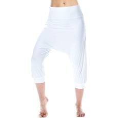 Winshape Damen Functional Light and Soft 3⁄4-Haremshose HP201LS, Ultra Soft Style, Freizeit Sport Yoga Workout